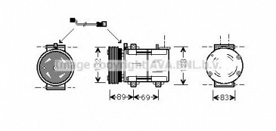 AVA QUALITY COOLING fdk290 -  Компрессор, кондиционер